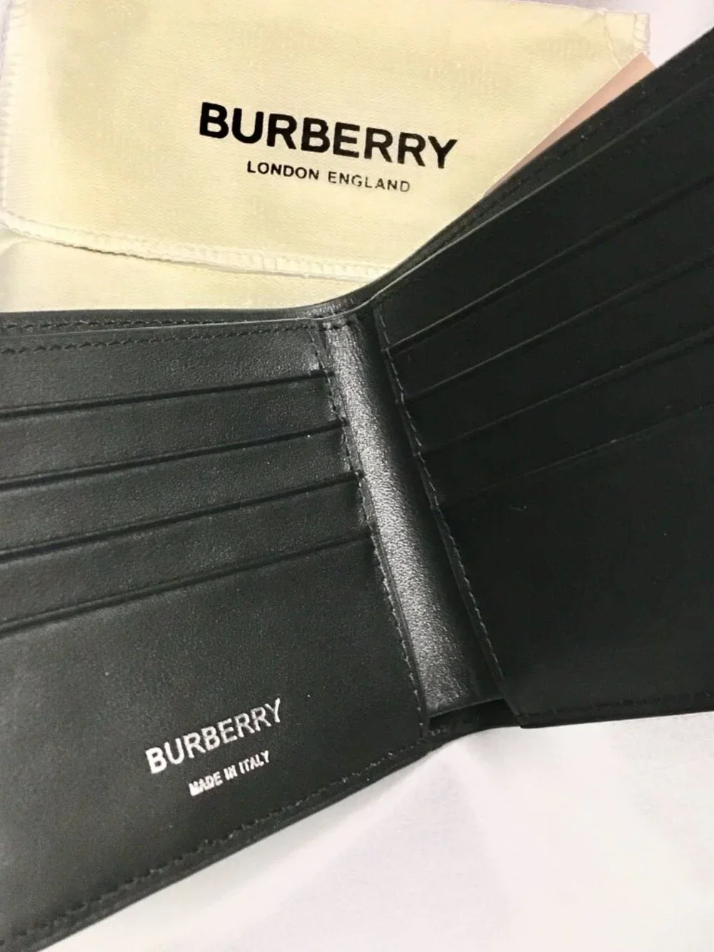 Burberry Check Coated Canvas Bifold Wallet
